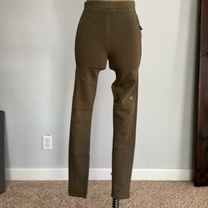 Olive green high waisted leggings